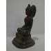 4" Old Brass Buddha Statue